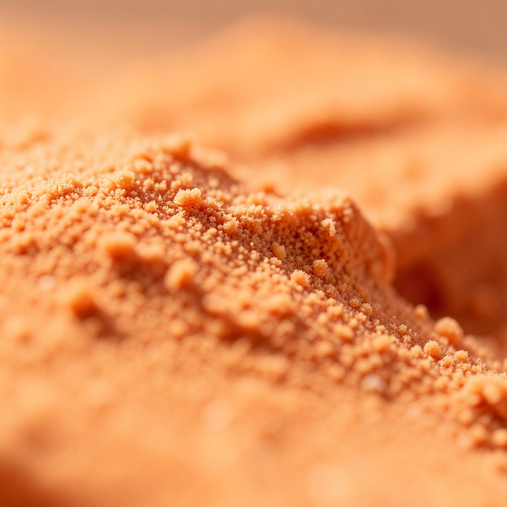 Extreme close-up of warm brown and gold material texture with a softly lit, polished mood